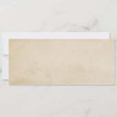 RSVP付ビンテージウエディングチケット招待状 招待状 (裏面)