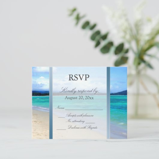 RSVP宛先ウェディングポストカード インビテーションポストカード (スタンド正面)