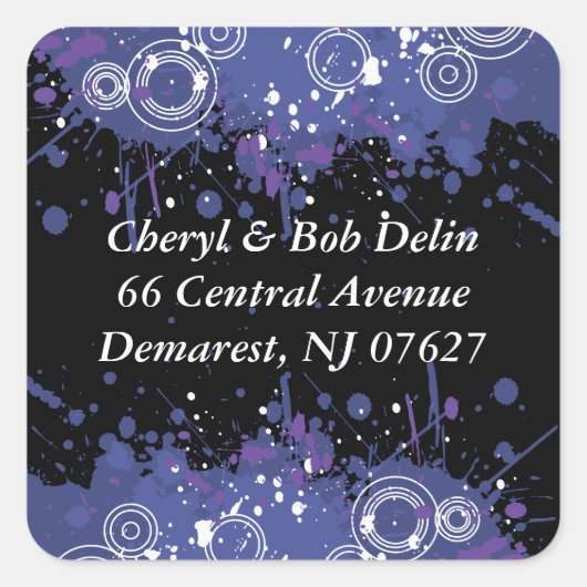 RSVP封筒のシール スクエアシール (正面)