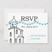 RSVP封筒のチャペルRSVPサイズ 出欠カード (正面)