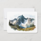 RSVP山の結婚挿入先 招待状 (裏面)