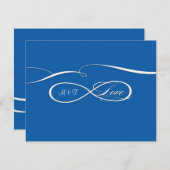 RSVP応答インフィニティシンボル符号無限愛W 出欠カード (正面/裏面)