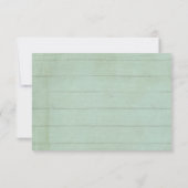 RSVP応答ウッドエレガントヴィンテージバラ桃 出欠カード (裏面)