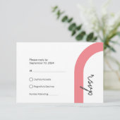 RSVP応答カード |クラシックスタイル 出欠カード (スタンド正面)