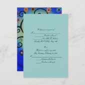 RSVP応答カード 出欠カード (正面/裏面)