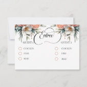 RSVP応答カード 出欠カード (裏面)