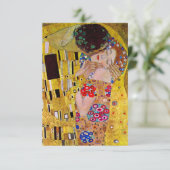 RSVP応答カード、Gustavクリムトによるキス 出欠カード (スタンド正面)