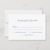 RSVP応答クラシックカード – Penobscot Bay Set 出欠カード (正面)