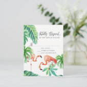 RSVP応答フラミンゴビーチ海熱帯離れ 出欠カード (スタンド正面)