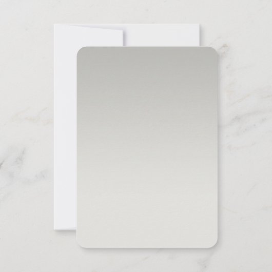 RSVP応答フラワーフランスのマーケットアートグレグラデーションー 出欠カード (裏面)