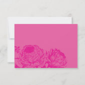 RSVP応答応答パッモダンクエレガントフローラ 出欠カード (裏面)