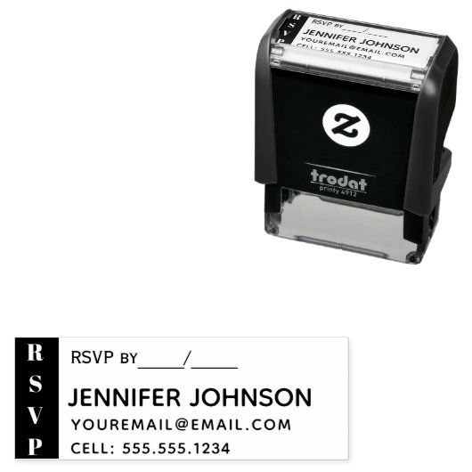 RSVP情連絡報 セルフインキングスタンプ (インサイチュ)