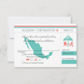 RSVP搭乗券メキシコへ 出欠カード (正面)