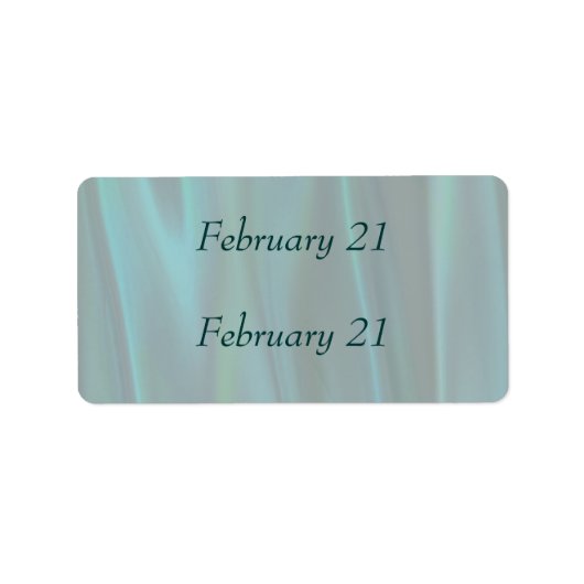 RSVP日付スタンプ ラベル (正面)