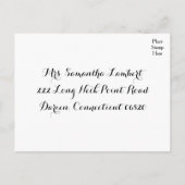 RSVP水玉模様ミントグリーン&ホワイト結婚ズ – メニュー (裏面)