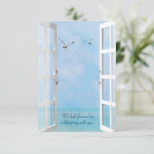 RSVP海ウィンドウ(seagulls) 招待状 (スタンド正面)