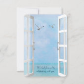 RSVP海ウィンドウ(seagulls) 招待状 (正面)