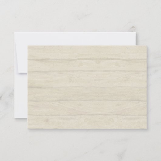 RSVP牡丹バラ素朴カントリーファームウッド 出欠カード (裏面)