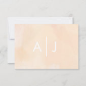 RSVP用アプリコ結婚ット水色の応答カード 出欠カード (裏面)