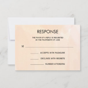 RSVP用アプリコ結婚ット水色の応答カード 出欠カード