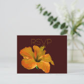 RSVP紅葉結婚の インビテーションポストカード (スタンド正面)