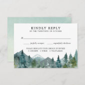 RSVP素朴の結婚 エンクロージャーカード (正面/裏面)