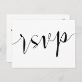 RSVP素朴はがき返信カード インビテーションポストカード (正面/裏面)