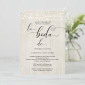 RSVP素朴スペインのレジストリで結婚すべて1つにまとめる 招待状 (スタンド正面)