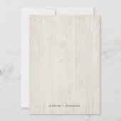 RSVP素朴スペインのレジストリで結婚すべて1つにまとめる 招待状 (裏面)