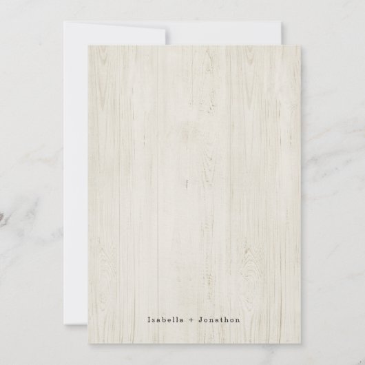 RSVP素朴スペインのレジストリで結婚すべて1つにまとめる 招待状 (裏面)