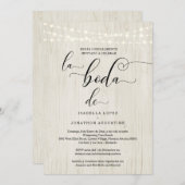 RSVP素朴スペインのレジストリで結婚すべて1つにまとめる 招待状 (正面/裏面)