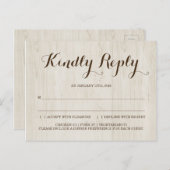RSVP素朴ポストカード インビテーションポストカード (正面/裏面)