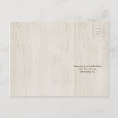 RSVP素朴ポストカード インビテーションポストカード (裏面)