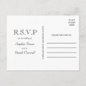 RSVP素朴ポストカード インビテーションポストカード (裏面)