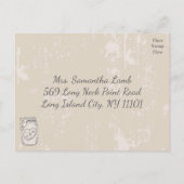 RSVP素朴 Mason Jarハートブラウンタン結婚ズ インビテーションポストカード (裏面)