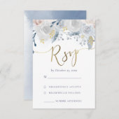 RSVP結婚の 出欠カード (正面/裏面)