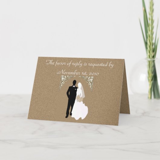 RSVP結婚式招待状テンプレート 招待状 (正面)