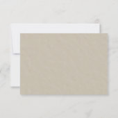 RSVP結婚式招待状-- Burlap Parchment Look 出欠カード (裏面)