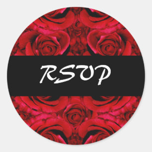RSVP結婚式用シール- カスタマイズ ラウンドシール