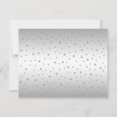 RSVP誕生日パーティー – Blue 王室の Silver Card 招待状 (裏面)