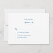 RSVP赤ちゃんシャワーかわいいグレーベア 出欠カード (裏面)