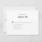 RSVP赤ちゃんシャワーが月を覆う 出欠カード