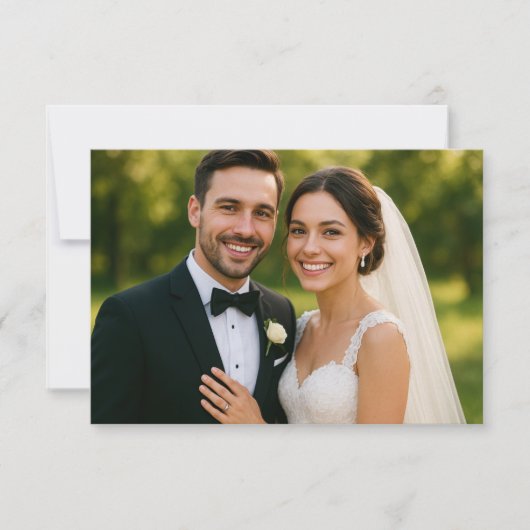 RSVP返信カードへのクラススキャン 出欠カード (正面)