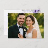 RSVP返信カードへのクラススキャン 出欠カード (正面/裏面)