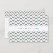 RSVP返信カード:: chevron1 3 出欠カード (正面/裏面)