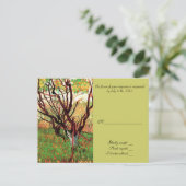 RSVP返信カード、Orchard in Blossom インビテーションポストカード (スタンド正面)