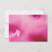 RSVP返信応答カードかわいらしピンク水色 出欠カード (裏面)