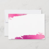 RSVP返信応答カードギルド金ゴールドピンクブラック 出欠カード (裏面)