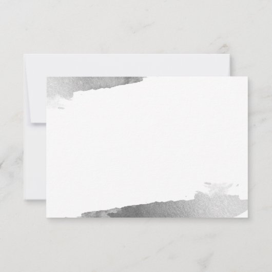 RSVP返信応答カード金銀色 出欠カード (裏面)