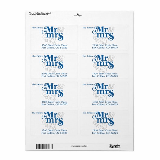 RSVP返品ラベル ラベル (フルシート)